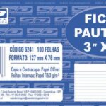 Ficha Pautada 3×5 100 Folhas São Domingos – 1UN