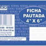 Ficha Pautada 4×6 100 Folhas São Domingos – 1UN