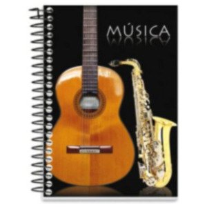 Caderno Espiral Música Universitário 50 Folhas São Domingos – 1UN