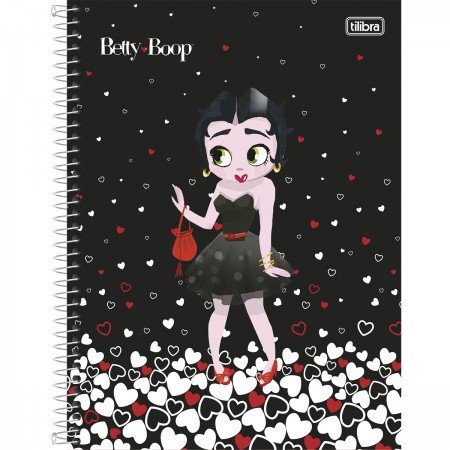 Caderno Universitário Espiral 1 Matéria Betty Boop Tilibra – 1UN