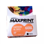 Cartucho Maxprint HP 60XL Preto CC641WL – 13ml