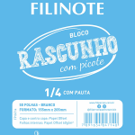 Bloco Pautado 1/4 155x205mm 50 Folhas Filiperson – 1UN