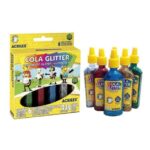 Cola Glitter Escolar 23g 6 Cores Acrilex – 1UN