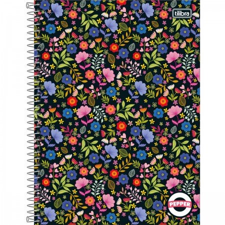 Caderno Universitário Espiral 10 Matérias Pepper Feminino Tilibra – 1UN