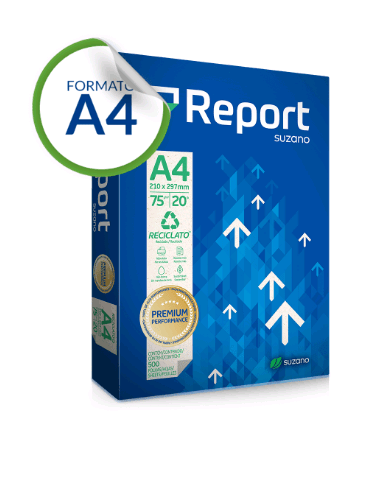 Papel Sulfite Report Reciclato A4 75g 500 folhas – 1PCT