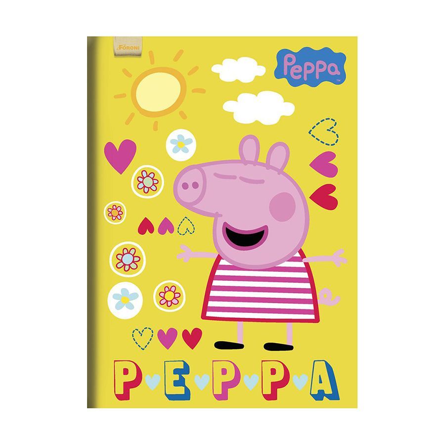 Caderno Brochurão Capa Flexível Peppa Pig 80 Folhas Foroni – 1UN