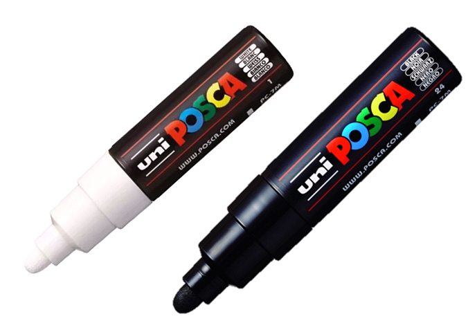 Pincel Marcador Ponta Média Posca PC-7M/1 Uniball – 1UN