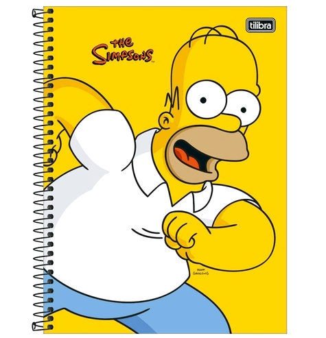 Caderno Universitário Espiral 1 Matéria Simpsons Tilibra – 1UN