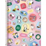 Caderno Universitário Espiral 10 Matérias Snoopy Tilibra – 1UN