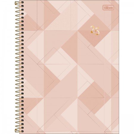 Agenda Executiva Espiral Diária de Mesa 20 x 27,5cm Spot 2025 Feminina Tilibra – 1UN