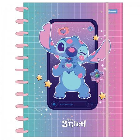 Caderno Discbook 10 Matérias Stitch Foroni – 1UN