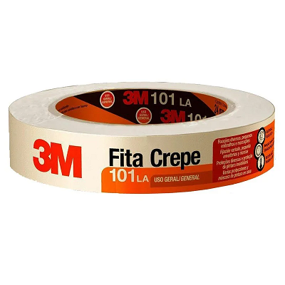 Fita Crepe 3M™ 101LA 18mm x 50m – 1UN