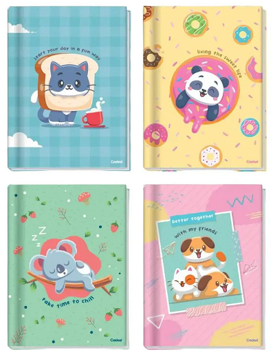 Caderno Brochurão Capa Dura 48 Folhas Lala Pets Credeal – 1UN