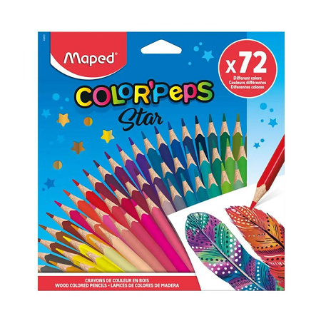 Lápis de Cor Colo’Peps Star 72 Cores Maped – 1UN