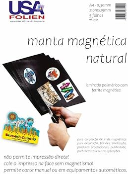 Manta Magnética Natural A4 5 Folhas USA Folien – 1PCT