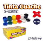 Tinta Guache 6 Cores 15ml Make+ – 1UN