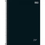 Caderno Universitário Espiral 20 Matérias Zip Preto Tilibra – 1UN