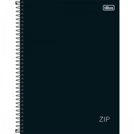 Caderno Universitário Espiral 20 Matérias Zip Preto Tilibra – 1UN