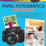 Papel Fotográfico A4 Glossy 240 gramas com 50 folhas Off Paper – 1UN