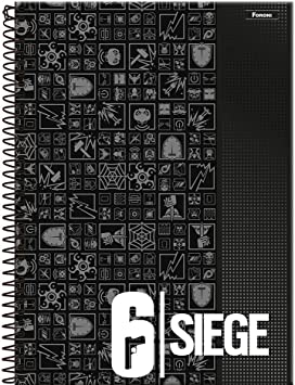 Caderno Universitário Espiral 1 Matéria 96 Folhas Games Ubisoft – 1UN