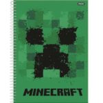 Caderno Universitário Espiral 1 Matéria 96 Folhas Minecraft Foroni – 1UN