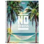 Caderno Universitário Espiral 1 Matéria 96 Folhas No Stress Tilibra – 1UN