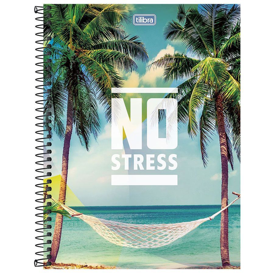 Caderno Universitário Espiral 1 Matéria 96 Folhas No Stress Tilibra – 1UN