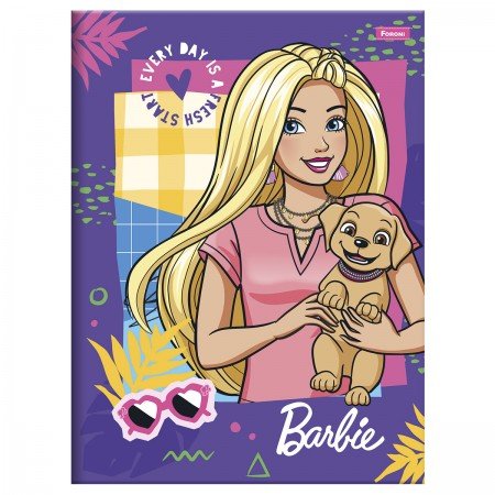 Caderno de Desenho Capa Dura 80Fls Barbie- Foroni – Livraria e