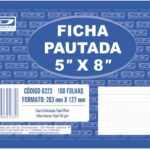 Ficha Pautada 5×8 100 Folhas São Domingos – 1UN