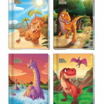 Caderno Brochurão Capa Dura 80 Folhas Super Dino Credeal – 1UN