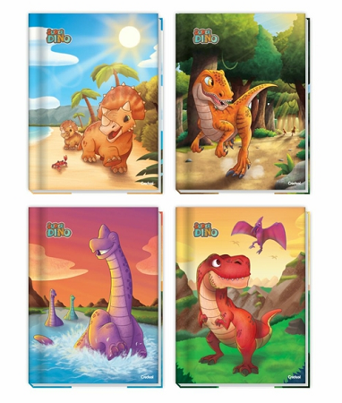 Caderno Brochurão Capa Dura 80 Folhas Super Dino Credeal – 1UN