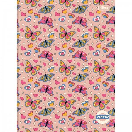 Caderno Brochurão Capa Dura 40 Folhas Pepper Feminino Tilibra – 1UN