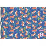 Caderno de Desenho Espiral Capa Dura 80 Folhas Pepper Feminino Tilibra – 1UN