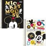 Caderno Espiral Capa Dura Colegial 1 Matéria Mickey 80 Folhas Tilibra – 1UN