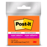 Bloco Adesivo 76x76mm 45 Folhas Laranja Post-it 3M – 1BL